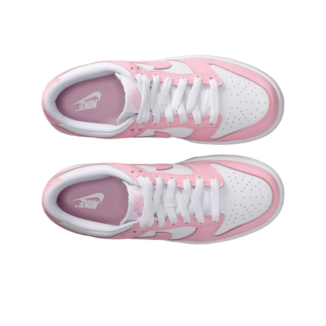 (GS) 나이키 덩크 로우 화이트 미디움 소프트 핑크((GS) Nike Dunk Low White Medium Soft Pink) - 2