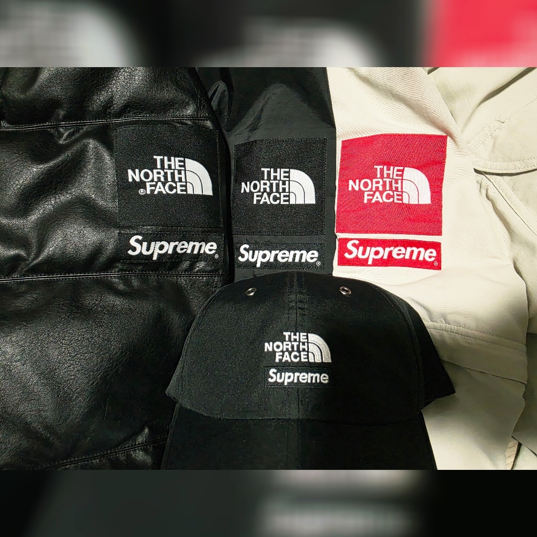 Supreme x The North Face Leather Nuptse Jacket Black - 17FW, Supreme x The North Face Summit Series Outer Tape Seam Coaches Jacket Black - 21SS μ°©μ© μ€νμΌ