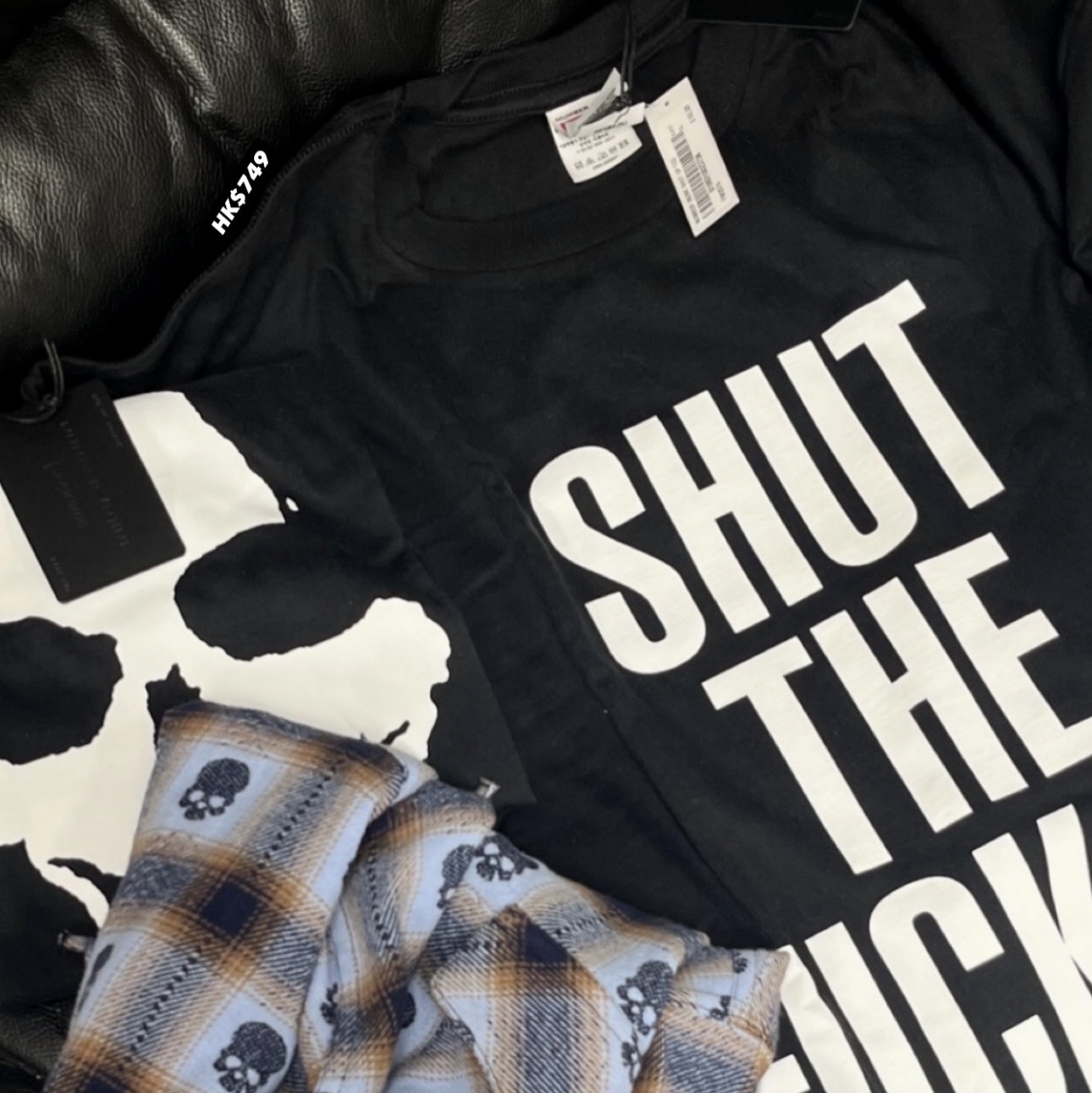 Supreme x Number (N)ine Shut Up Tee Black - 25FW 착용 스타일