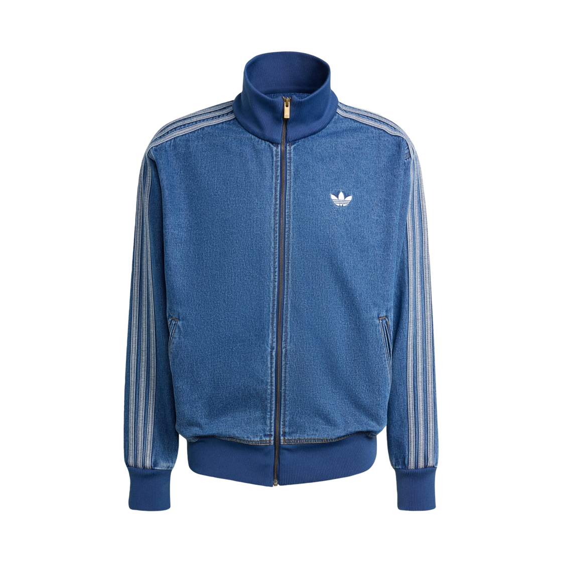 아디다스 오리지널스 아디컬러 데님 파이어버드 트랙탑 블루 - KR 사이즈(Adidas Originals Adicolor Denim Firebird Track Top Blue - KR Sizing) - 1