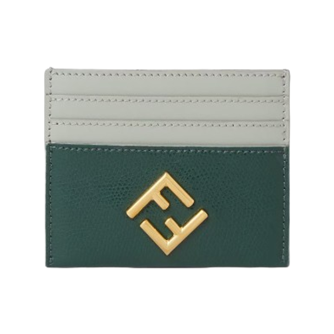 펜디 FF 다이아몬드 레더 플랫 카드 케이스 그린(Fendi FF Diamonds Leather Flat Card Case Green)