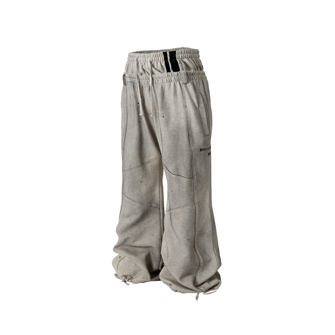 로어링라드 더티 더블 웨이스트 스웻팬츠 오트(ROARINGRAD Dirty Double Waist Sweatpants Oatmeal)