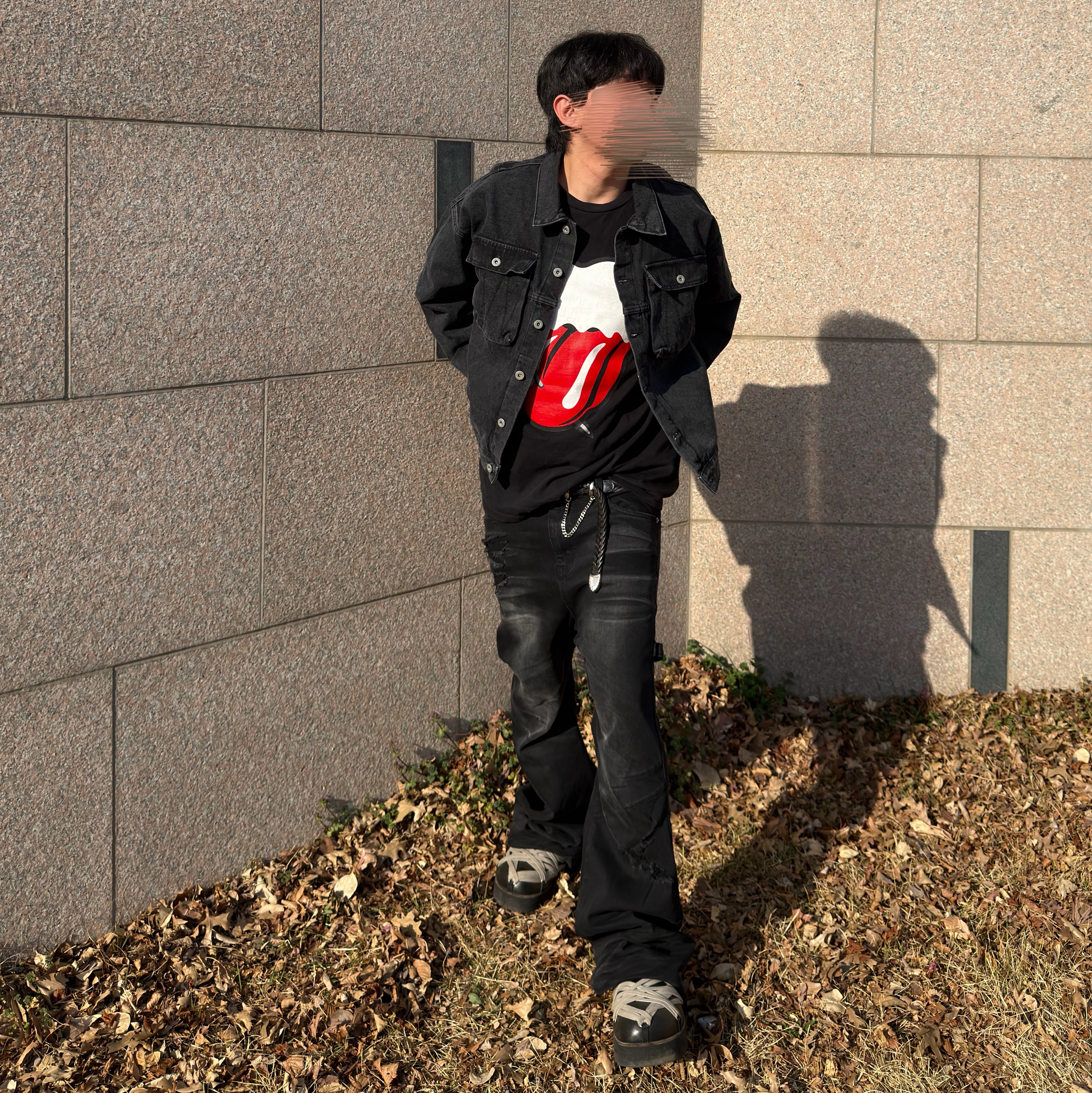 Rick Owens Megalaced Mule Black 착용 스타일