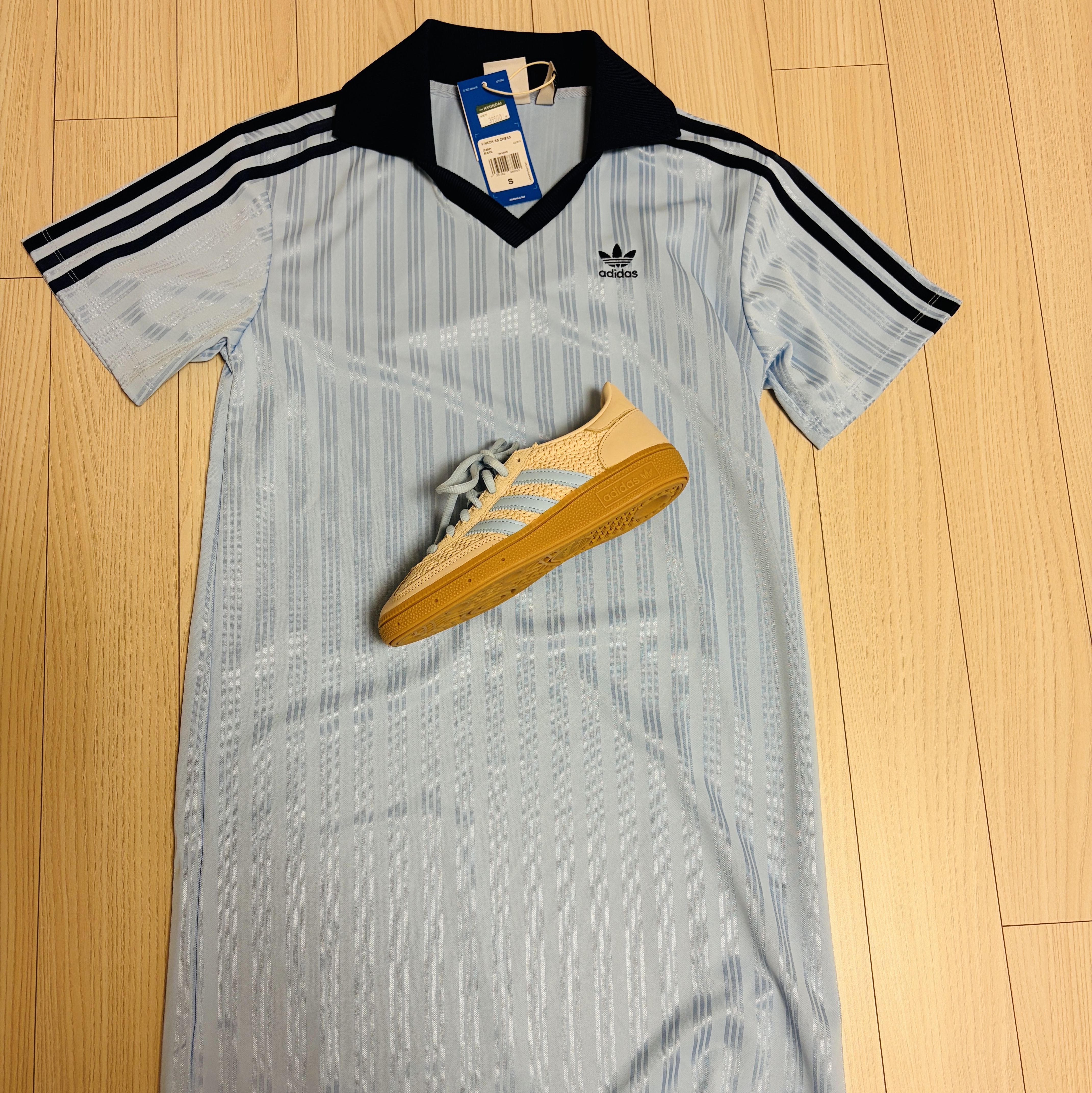 (W) Adidas Originals Handball Spezial Sand Strata Preloved Brown 착용 스타일