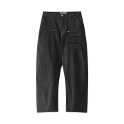Blue Sunflower Over Pocket Cargo Pants Charcoal