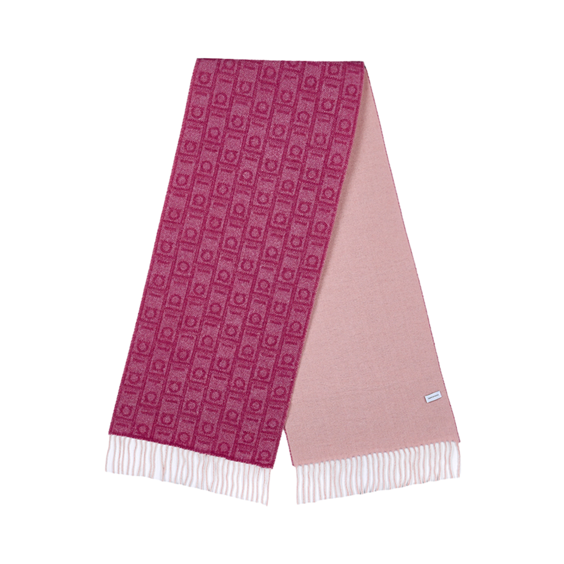 320955-779231 (W) Ferragamo Monogram Muffler Pink Candy