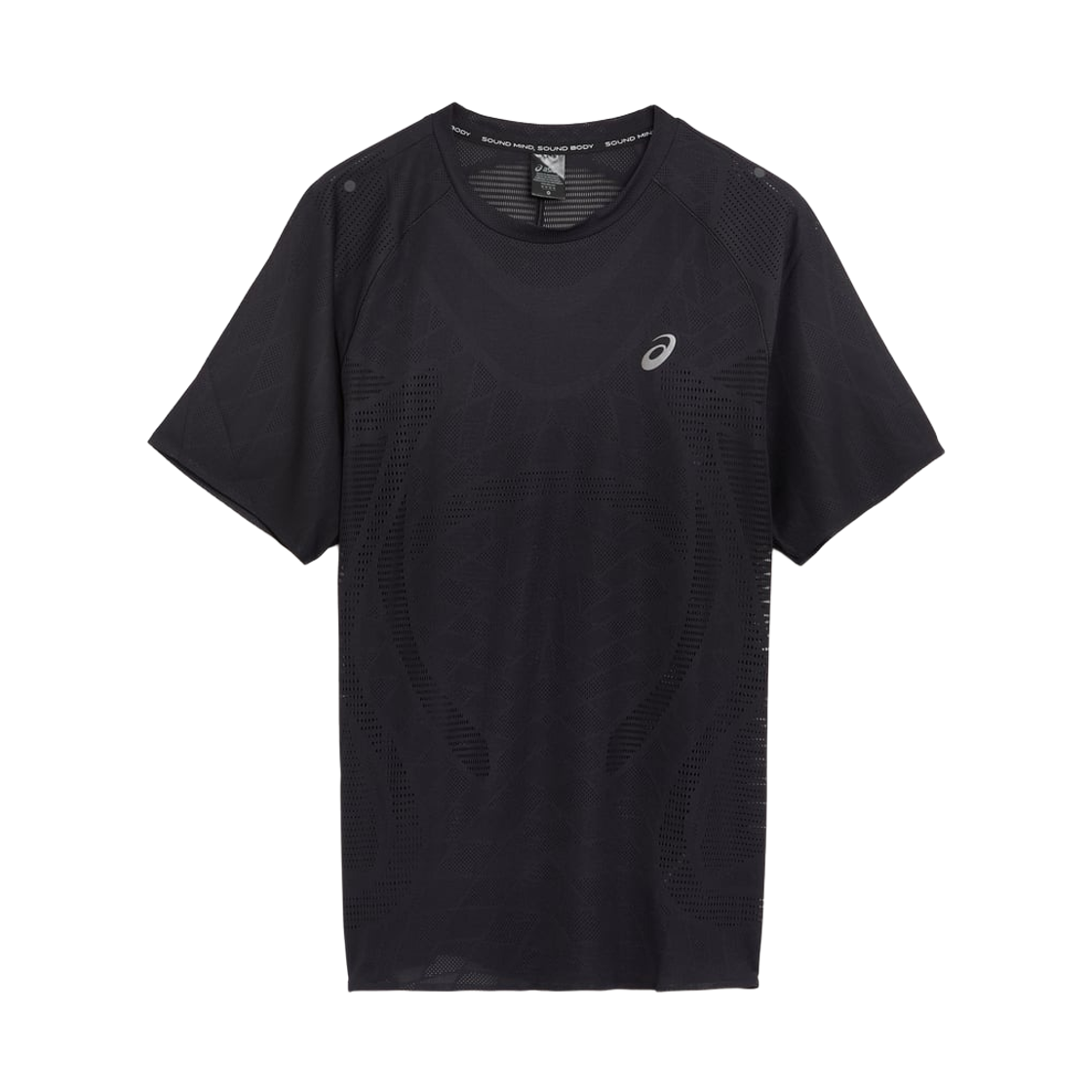 아식스 메타런 숏슬리브 셔츠 퍼포먼스 블랙(Asics Metarun Short Sleeve Shirt Performance Black) - 1