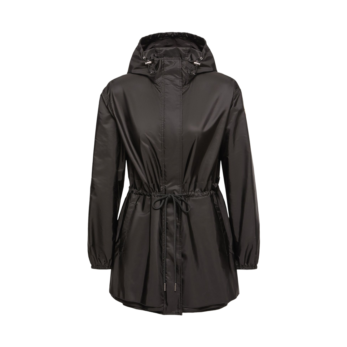 (W) 몽클레르 웨트 루시드 레인 자켓 블랙 - 26SS((W) Moncler Weteau Ruched Rain Jacket Black - 26SS) - 1