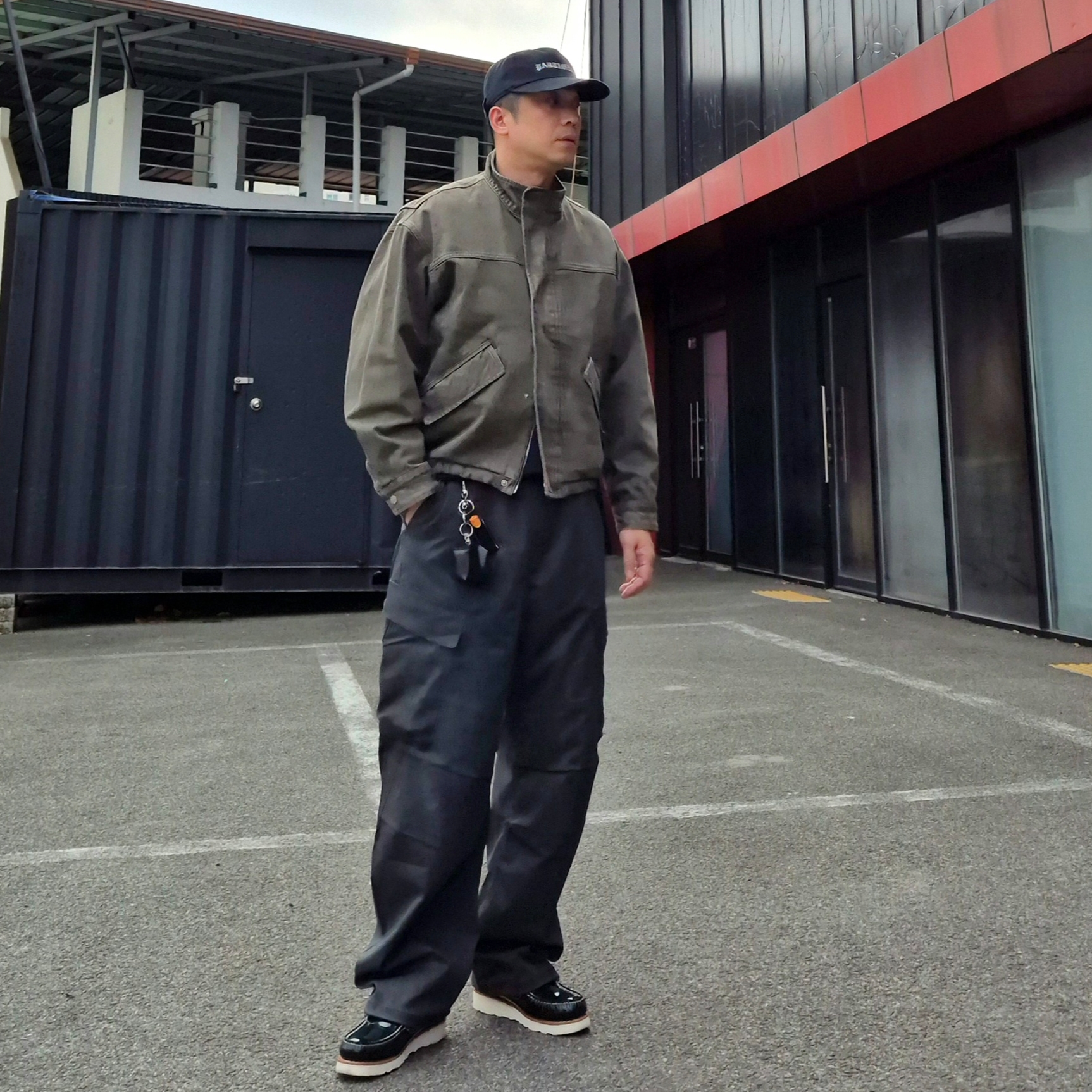 KASINA x Timberland 3 Eye Wedge Vibram Dark Green 착용 스타일 - 1