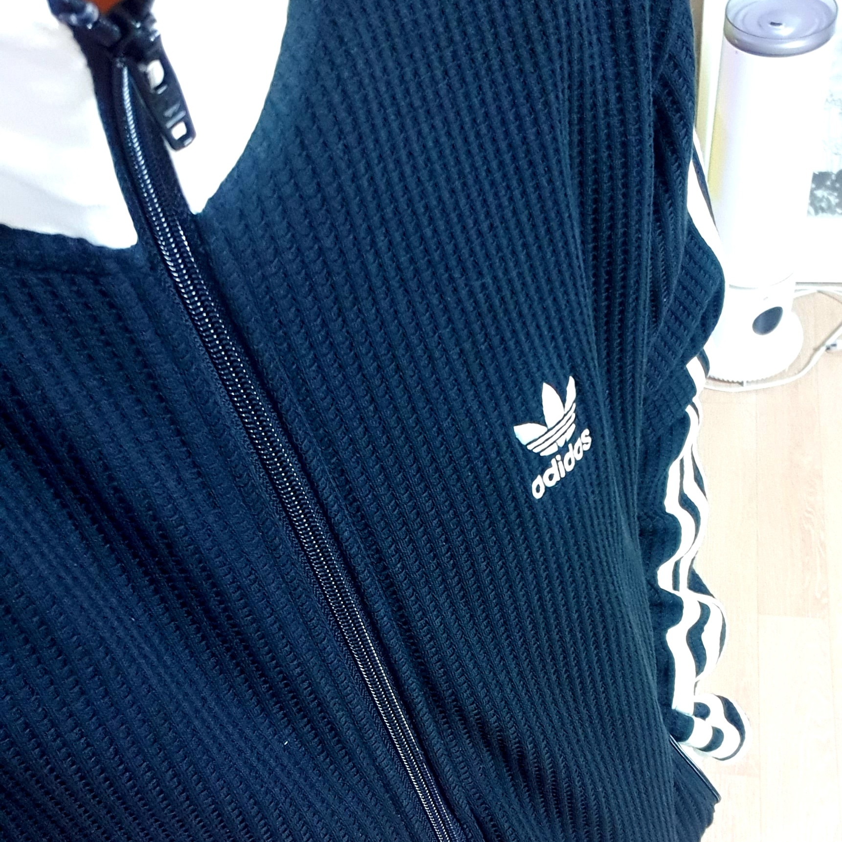 Adidas Waffle Beckenbauer Track Top Black - KR Sizing 착용 스타일
