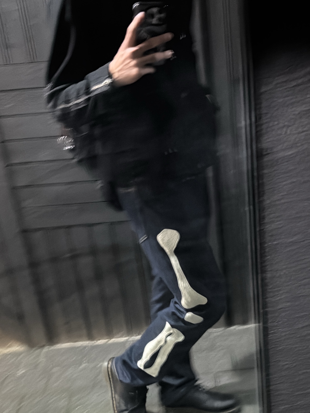 Kapital 12.5 oz. Denim Mexican Tuxedo 5P Okagilly Pants Indigo, ETCE Zipper Trucker Jacket Black 착용 스타일 - 1