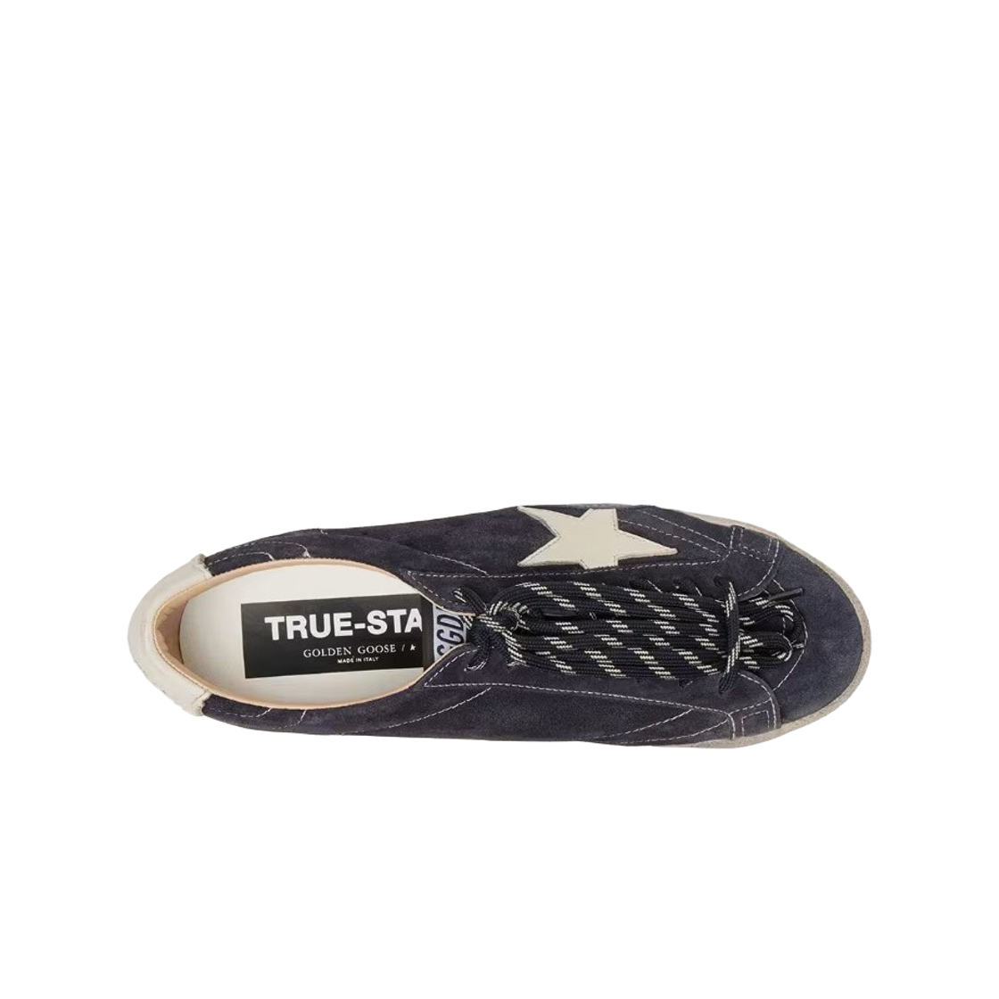 (W) 골든구스 트루스타 화이트 스타 힐 탭 스니커즈 다크 블루((W) Golden Goose True-Star White Star Heel Tab Sneakers Dark Blue) - 2