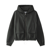 Blue Sunflower City Hooded Windbreaker Charcoal