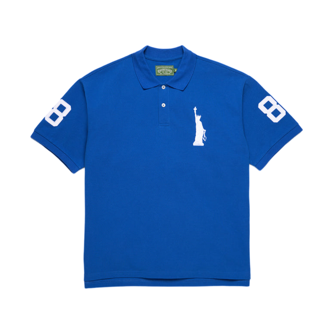 데님 티어스 리베르타스 폴로 블루(Denim Tears Libertas Polo Blue)