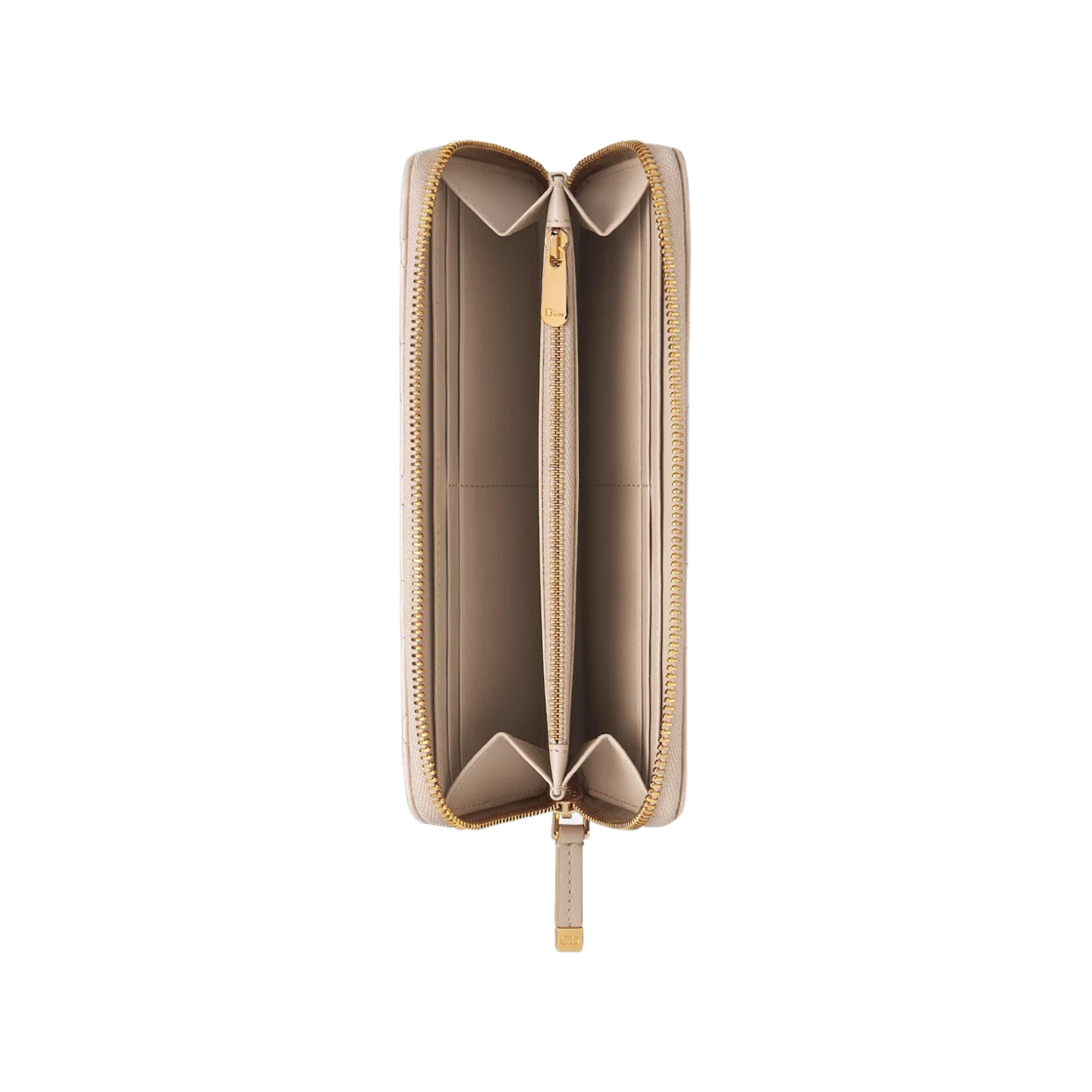 디올 미스 카로 보야저 매크로까나쥬 램스킨 슬림 월렛 파우더 베이지(Dior Miss Caro Voyageur Slim Wallet Macro Cannage Lambskin Powder Beige) - 2