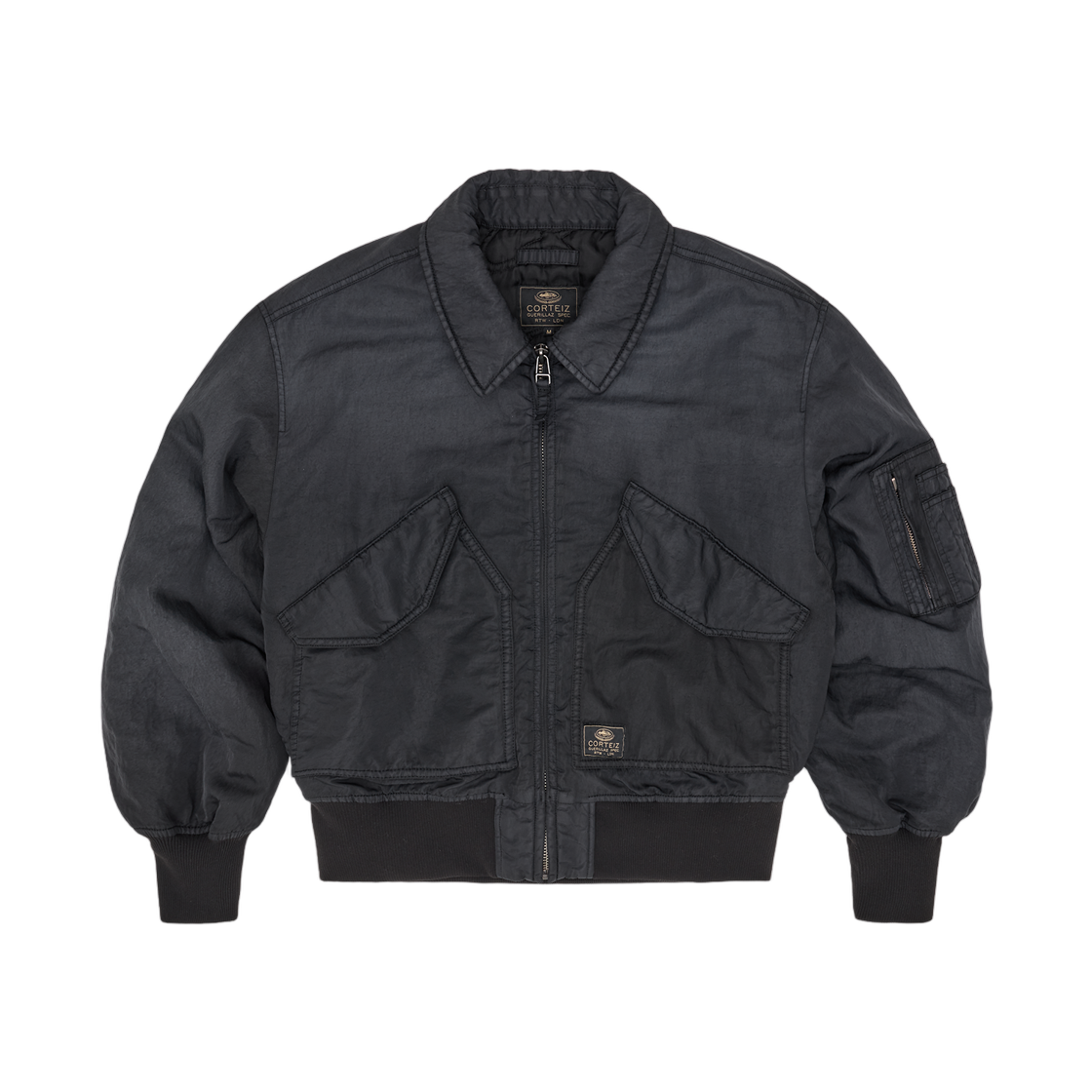 - Corteiz Alcatraz Bomber Jacket Vintage Black