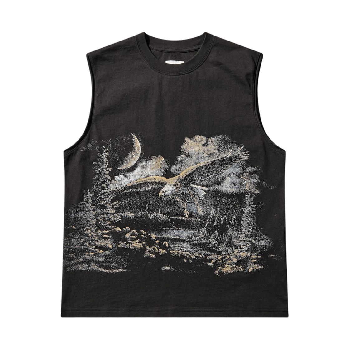 로아 파이 슬리브리스 티셔츠 워시드 블랙(ROA Fai Sleeveless T-Shirt Washed Black) - 1