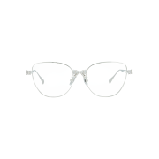 Yvmin Bowknot Decoration Large Frame Glasses Silver - 26SS
