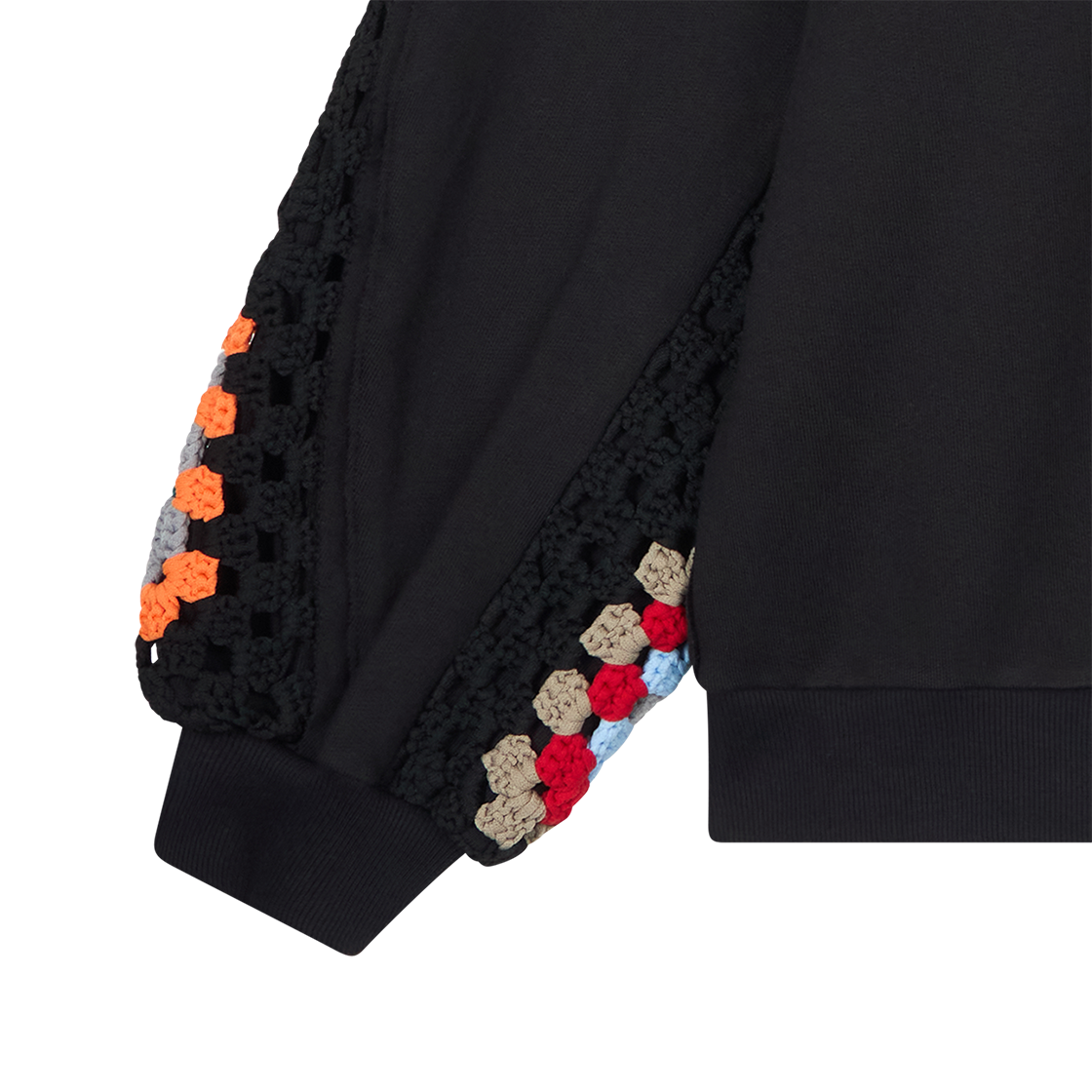 디스커버드 크로셰 슬리브 스웨트 블랙 - 26SS(DISCOVERED Crochet Sleeve Sweat Black - 26SS) - 5