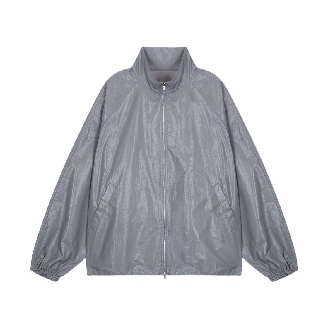 MK2600JP502VDG Matin Kim Logo Coating Jumper for Men In Dark Grey