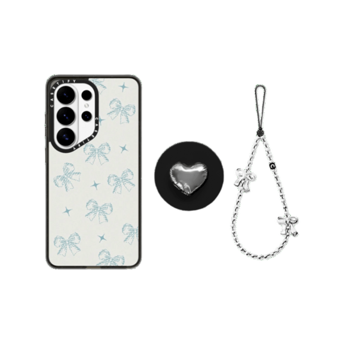 케이스티파이 x 아일릿 원희 풀 룩 트리오 코케트 리본 (3개 세트)(Casetify x Illit Wonhee Full Look Trio Coquette Ribbon (Set of 3)) - 1