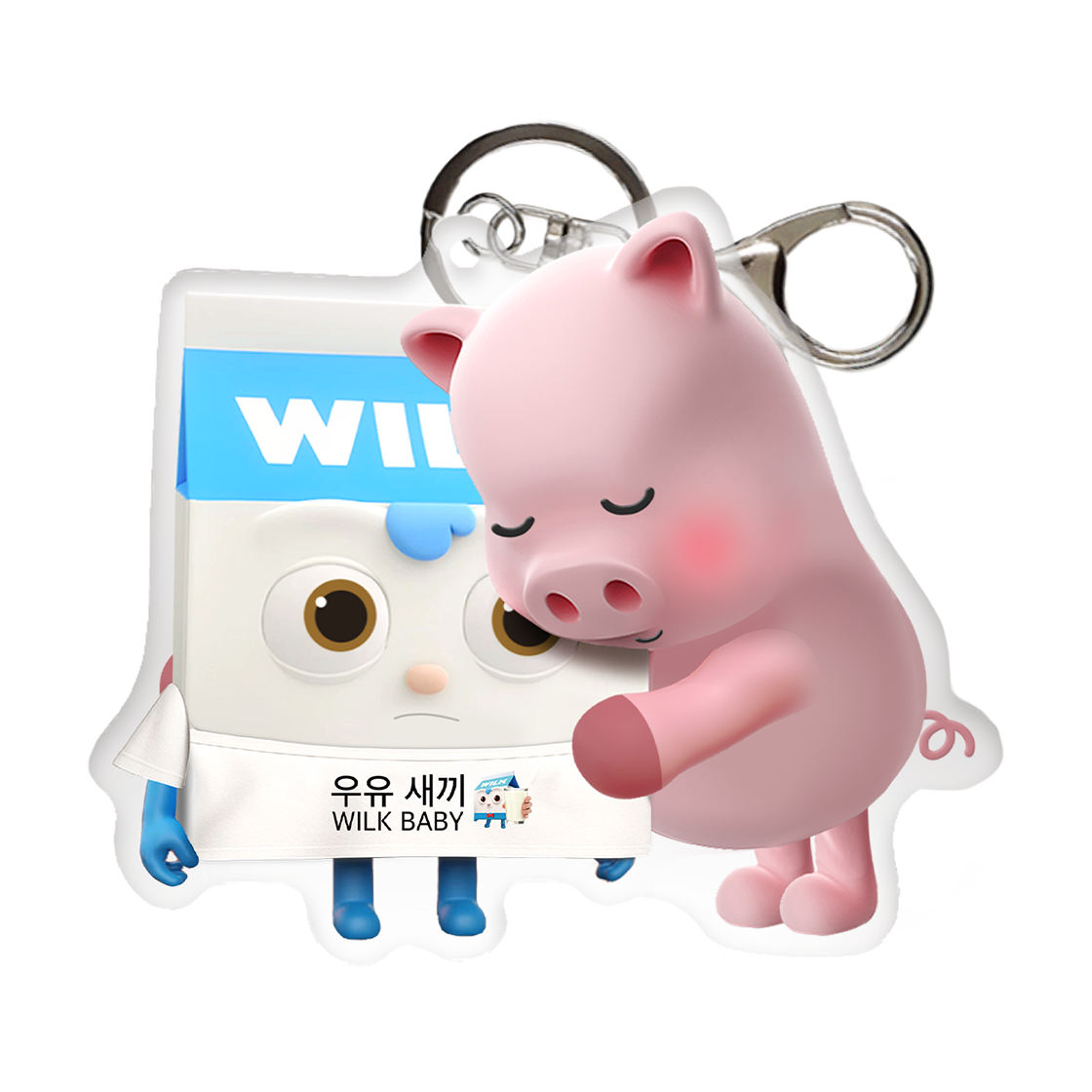 760113 Kims Fruits X Bread Barbershop Wilk Baby Keyring