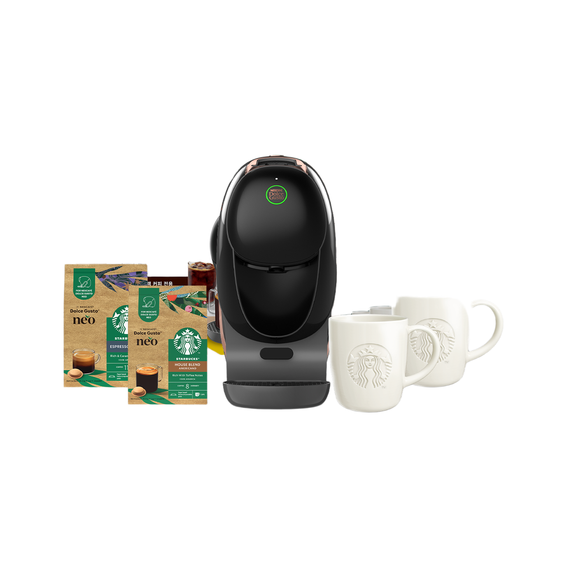 돌체구스토 네오 쉐어 스타벅스 앳홈 패키지 커피머신