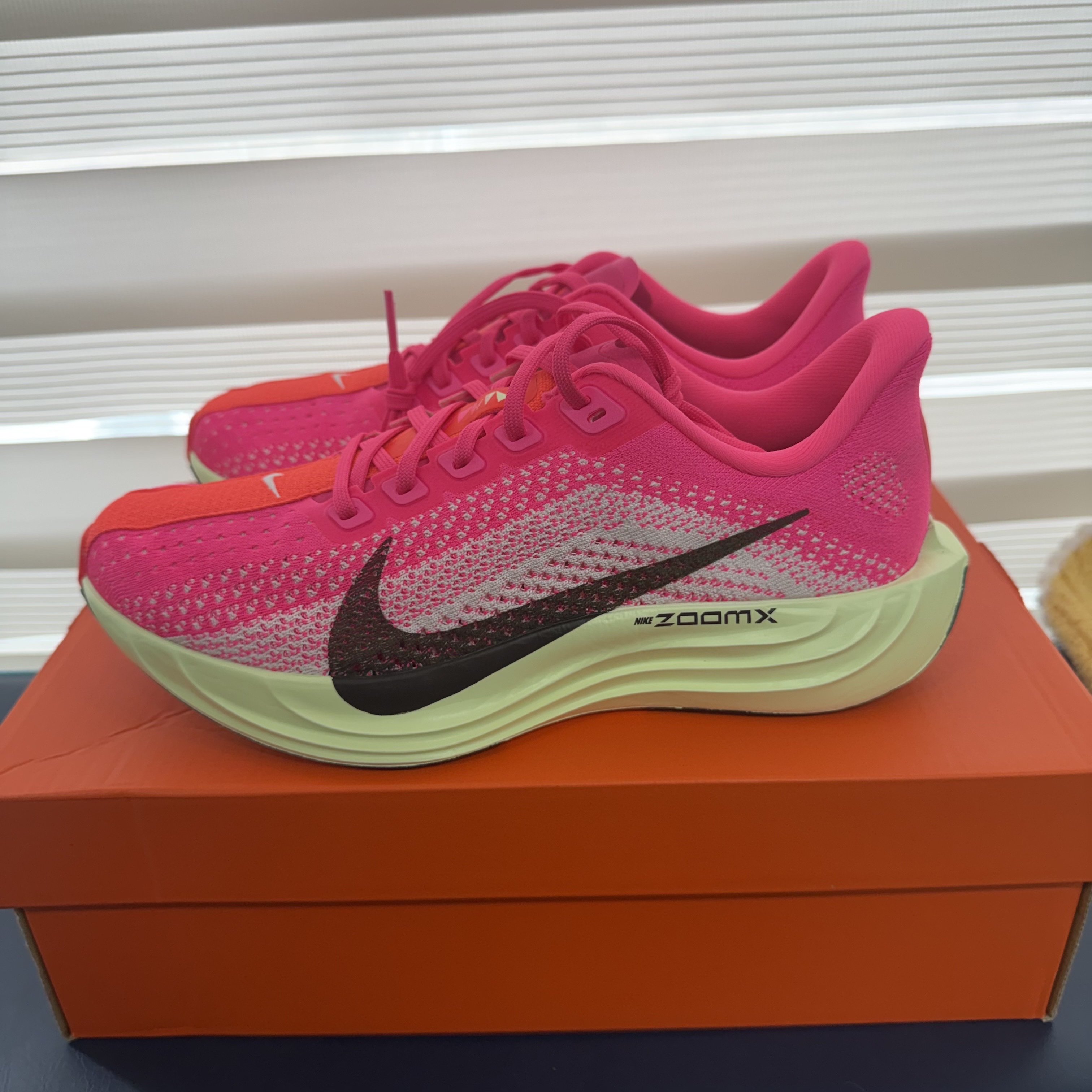 (W) Nike Pegasus Plus Hyper Pink Barely Volt 착용 스타일