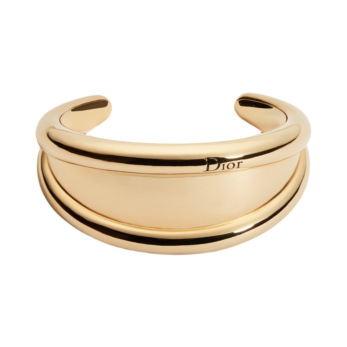 (W) 디올 락스 커프 브레이슬릿 피니쉬 메탈 골드((W) Dior Rocks Cuff Bracelet Finish Metal Gold) - 1
