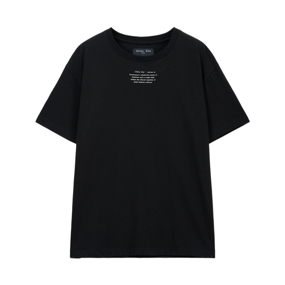 MK2611TS590HBB Matin Kim Label Point Lettering Top In Black
