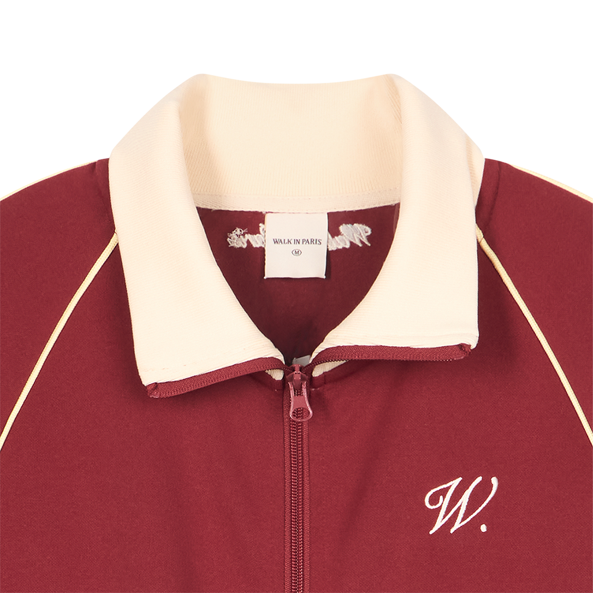 워크 인 파리 시그니처 버건디 트랙수트 자켓 루주 - 26SS(Walk In Paris Signature Burgundy Tracksuit Jacket Rouge - 26SS) - 3