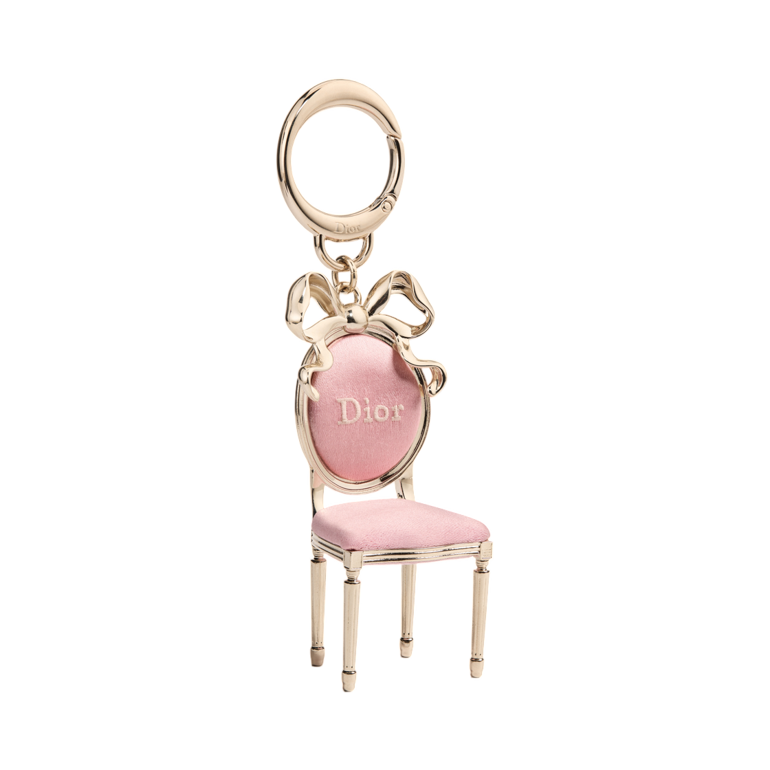 V1975WOMML-D25K (W) Dior Icon Bag Charm Finish Metal And Satiny Fabric Rose Songe