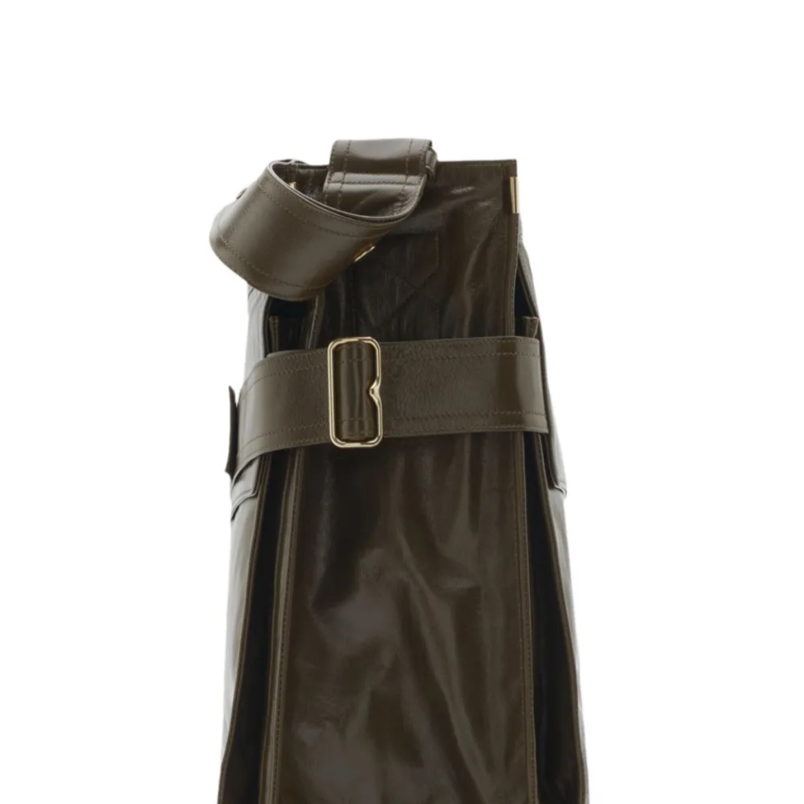 Burberry Medium Trench Tote Bag Black 착용 스타일 - 3