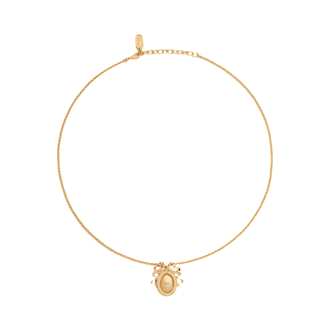 (W) 디올 메달리온 네클리스 피니쉬 메탈 골드((W) Dior Medaillon Necklace Finish Metal Gold) - 1