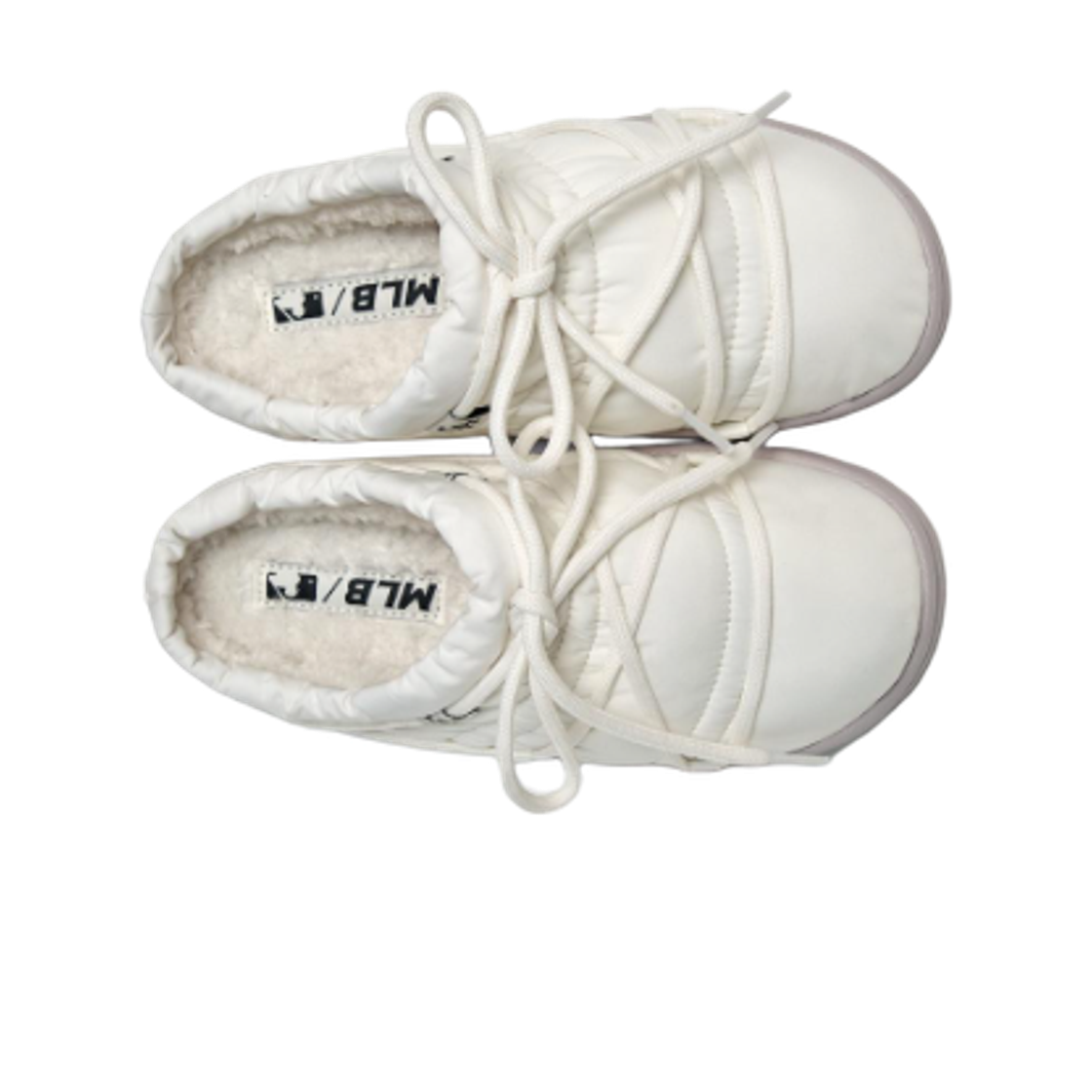 MLB 플러쉬 패딩 뮬 레이스 LA 다저스 화이트(MLB Plush Padding Mules Race LA Dodgers White) - 2