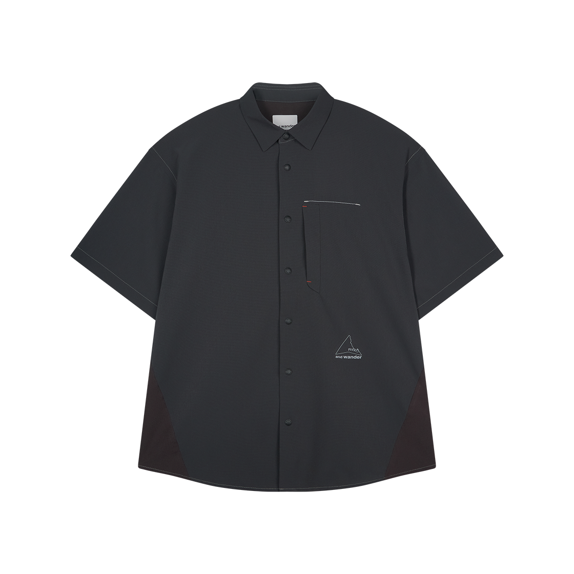 앤드 원더 x 로아 R04 브리더블 셔츠 차콜 - 26SS(And Wander x ROA R04 Breathable Shirt Charcoal - 26SS)