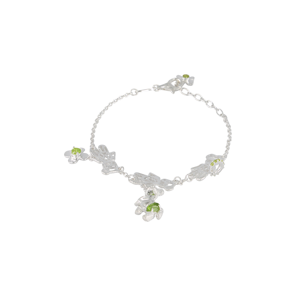 위민 스쿼시드 베어 브레이슬릿 실버 - 26SS(Yvmin Squashed Bear Bracelet Silver - 26SS) - 2