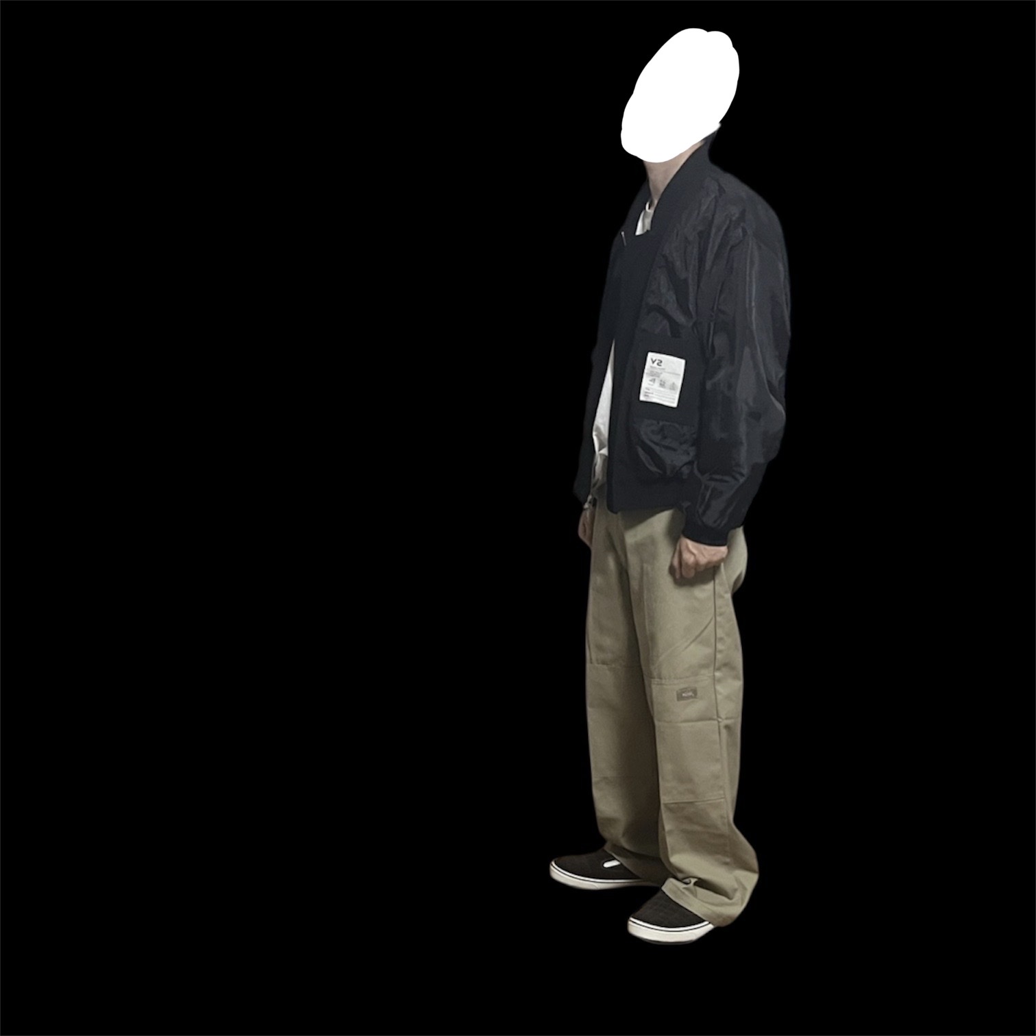 Dickies Loose Fit Double Knee Work Pants Khaki 착용 스타일
