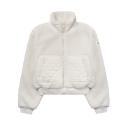 (W) Alo Yoga Sherpa Edge Bomber Ivory