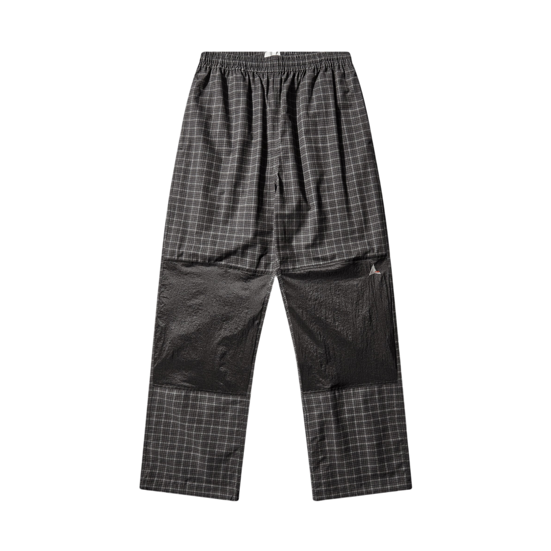 로아 에어 플로위브 프린티드 체크 엘라스티케이티드 웨이스트밴드 팬츠 앤트러사이트(ROA Aaair FloWeave Printed Check Elasticated Waistband Pants Anthracite)