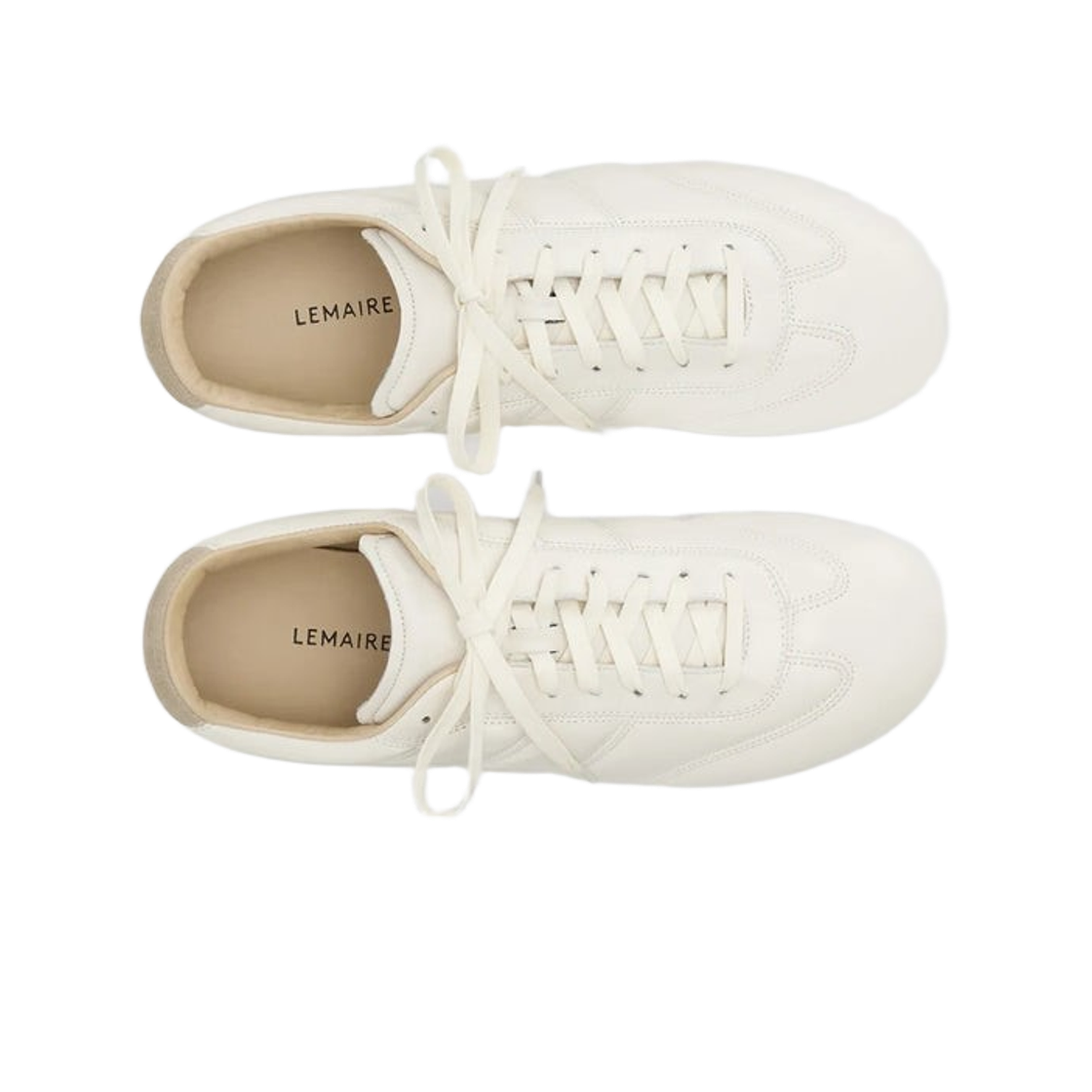 (W) 르메르 샤이니 나파 램 레더 소프트 러너 밀크((W) Lemaire Shiny Nappa Lamb Leather Soft Runner Milk) - 2