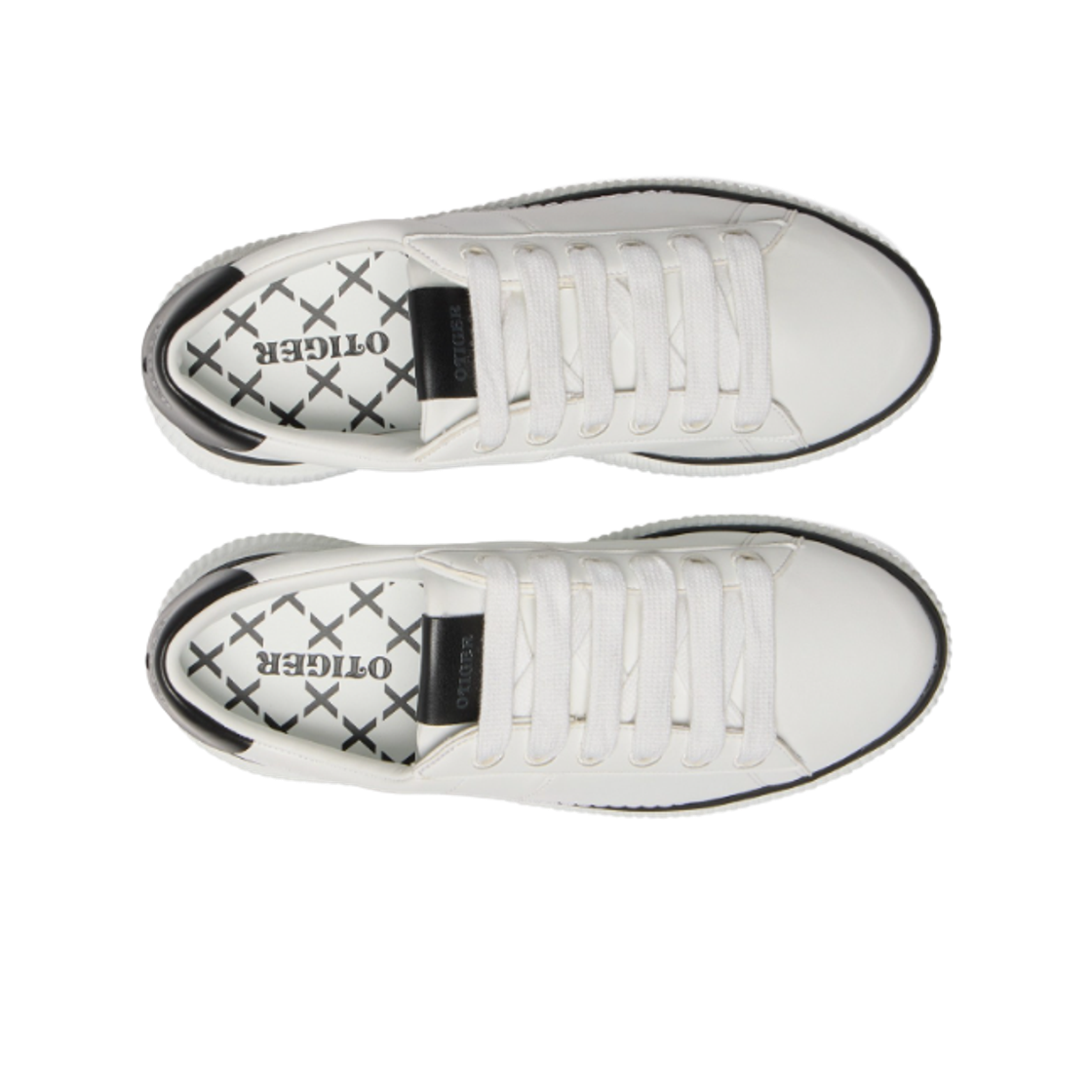 (W) 오니츠카 타이거 오타이거 코트 화이트 블랙((W) Onitsuka Tiger Otiger Court White Black) - 2