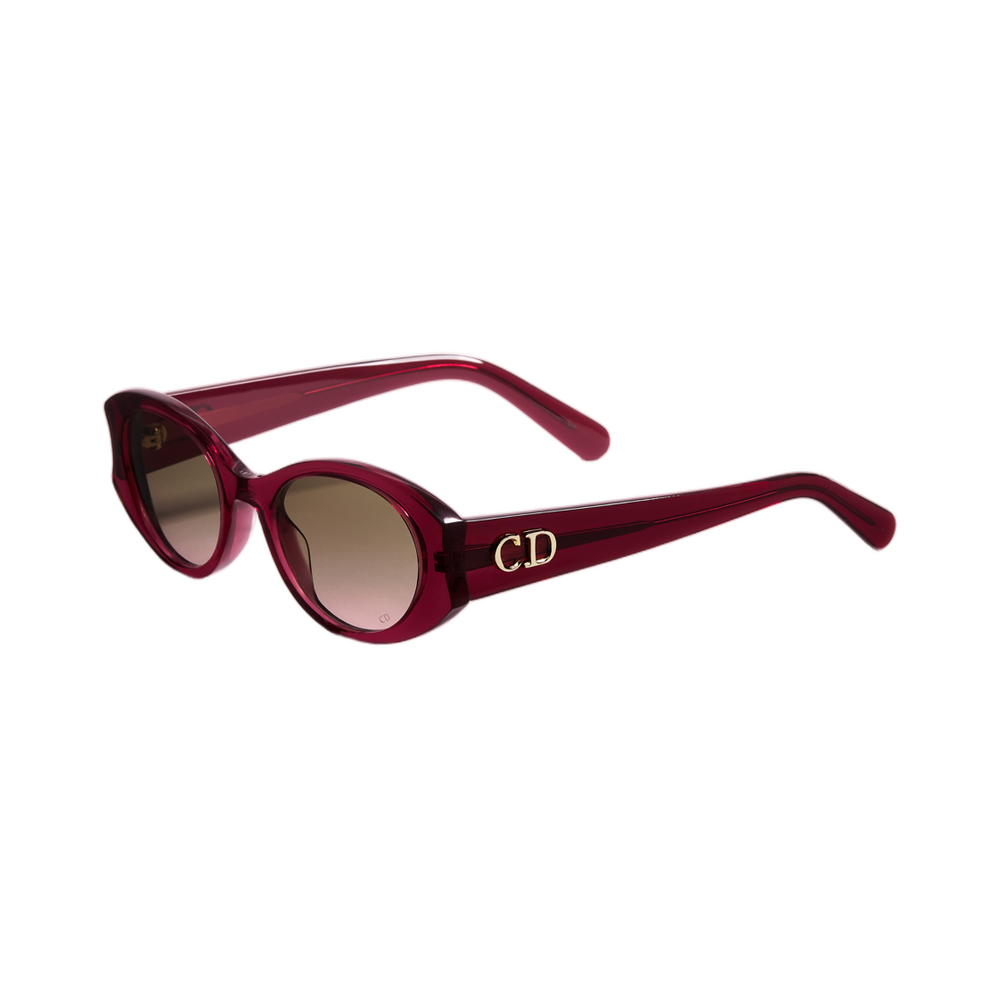 (W) 디올 디올글로우 B3I 선글라스 버터플라이 프레임 샤이니 플럼((W) Dior Diorglow B3I Sunglasses Butterfly Frame Shiny Plum) - 2
