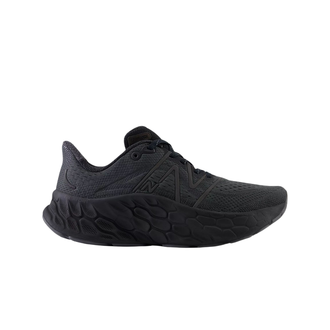 (W) 뉴발란스 프레쉬 폼 X 모어 v4 트리플 블랙 - B 스탠다드((W) New Balance Fresh Foam X More v4 Triple Black - B Standard) - 1
