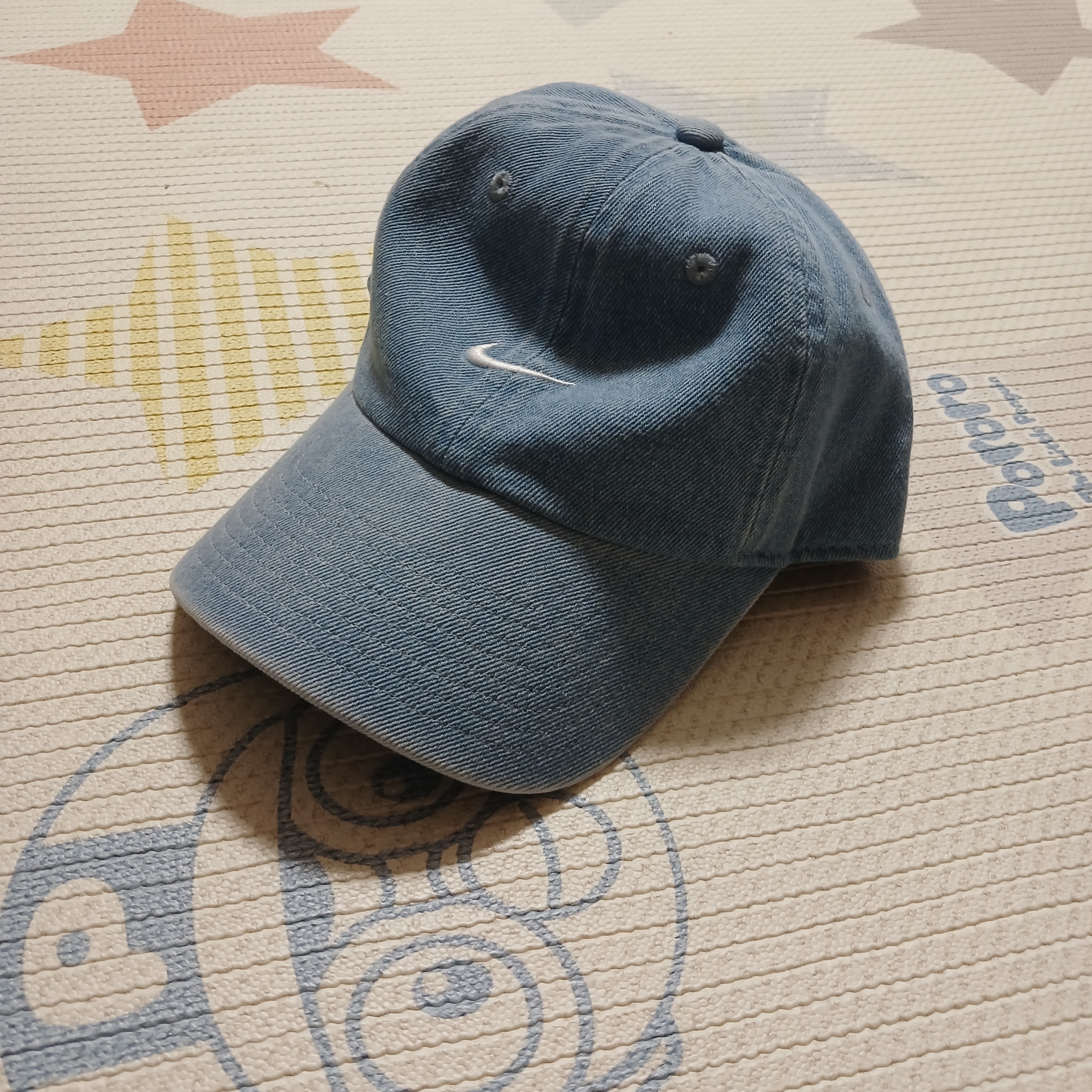 Nike Club Unstructured Denim Cap Aegean Storm Thunder Blue 착용 스타일