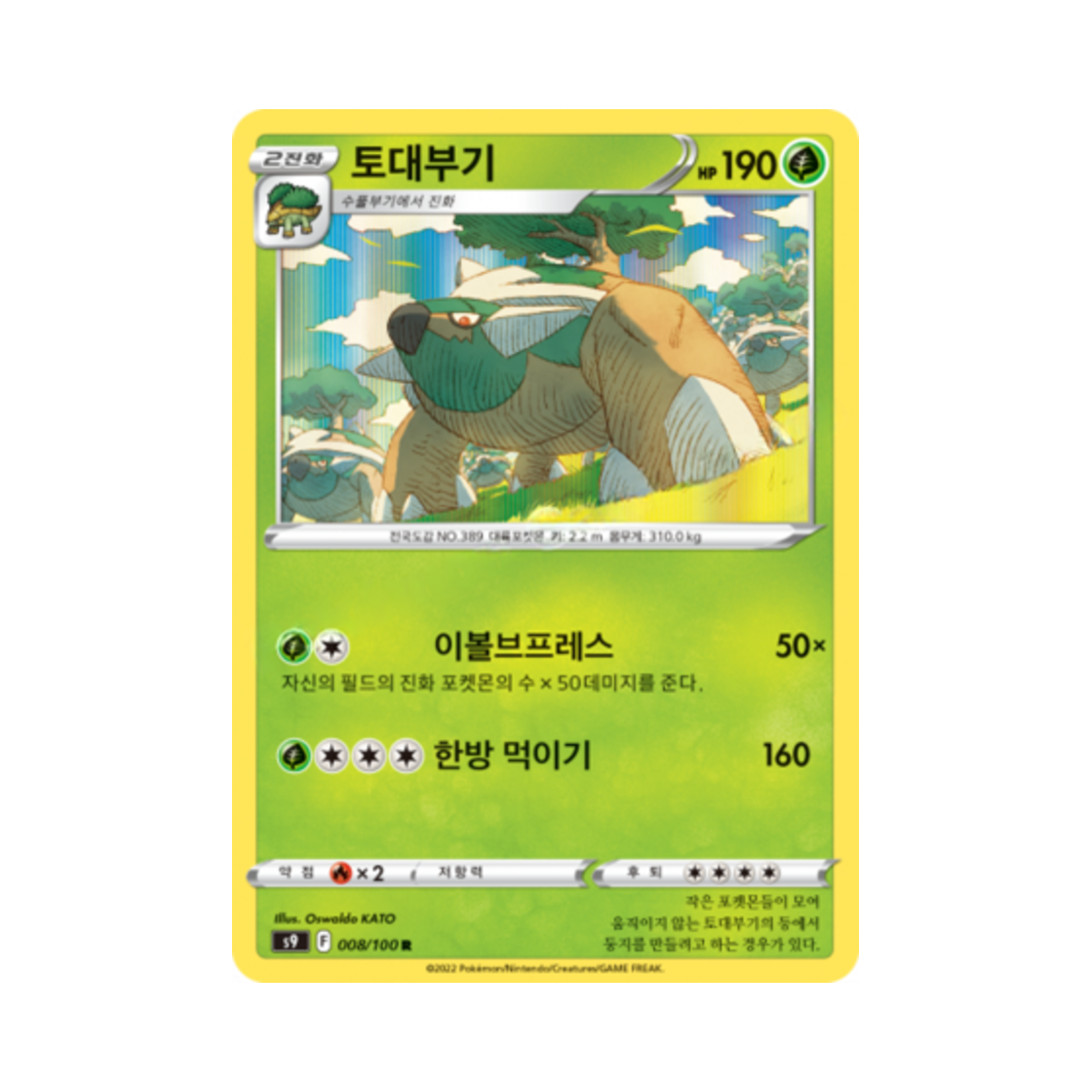포켓몬 TCG 토대부기 R 스타버스 (한글판)(Pokemon TCG Torterra R Star Birth (Korean Ver.)) - 1