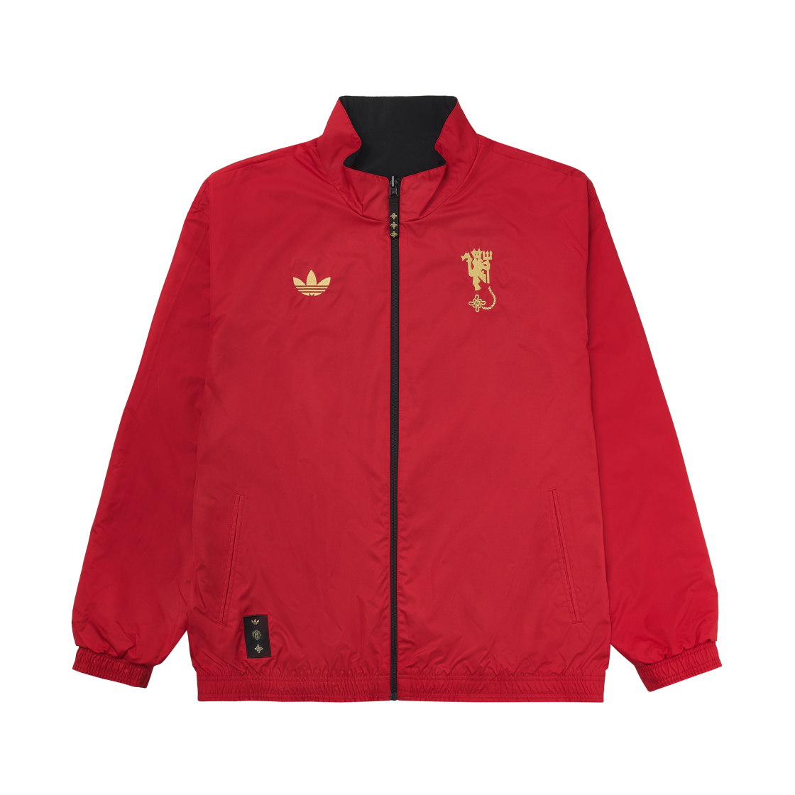 아디다스 맨체스터 유나이티드 컬처 스토리 리버시블 자켓 블랙 베러 스칼렛 - US 사이즈 (논 마킹 버전)(Adidas Manchester United Cultural Story Reversible Jacket Blac Better Scarlet - US Sizing (Non Marking Ver.)) - 3