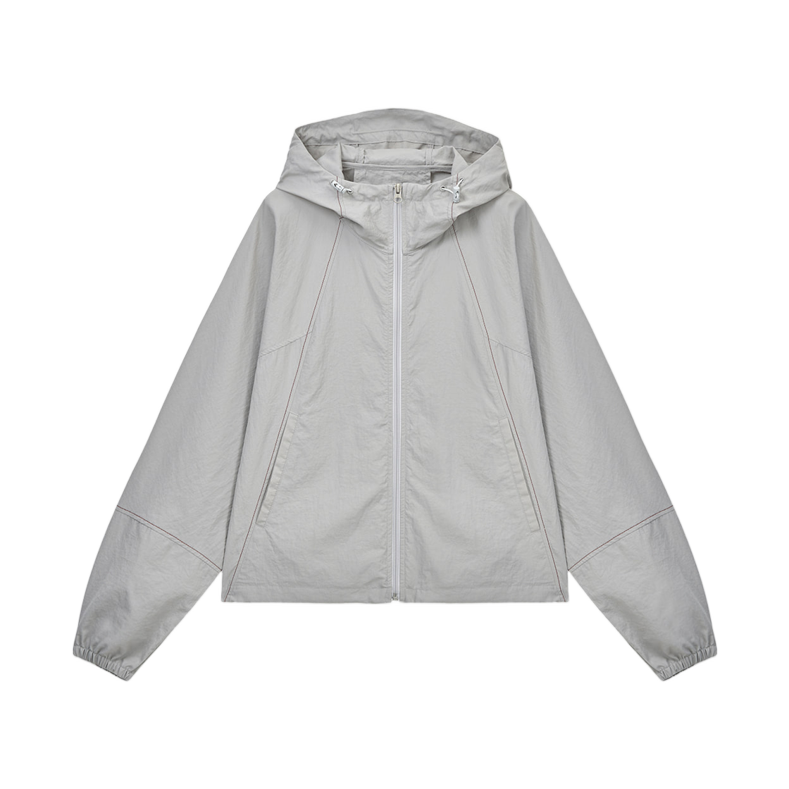 MK2611JP006MLE / MK2600JP006M (W) Matin Kim Cropped Back Logo Hoody Wind Breaker In Light Beige