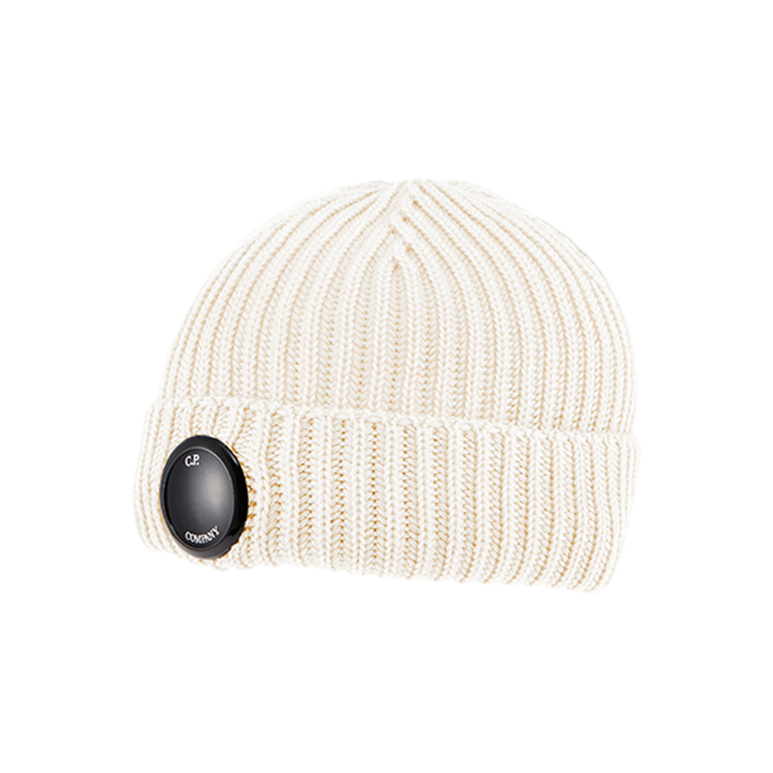 17CMAC272A 005509A 103 [20% 쿠폰] C.P. Company Extra Fine Merino Wool Lens Beanie Gauze White - 24FW