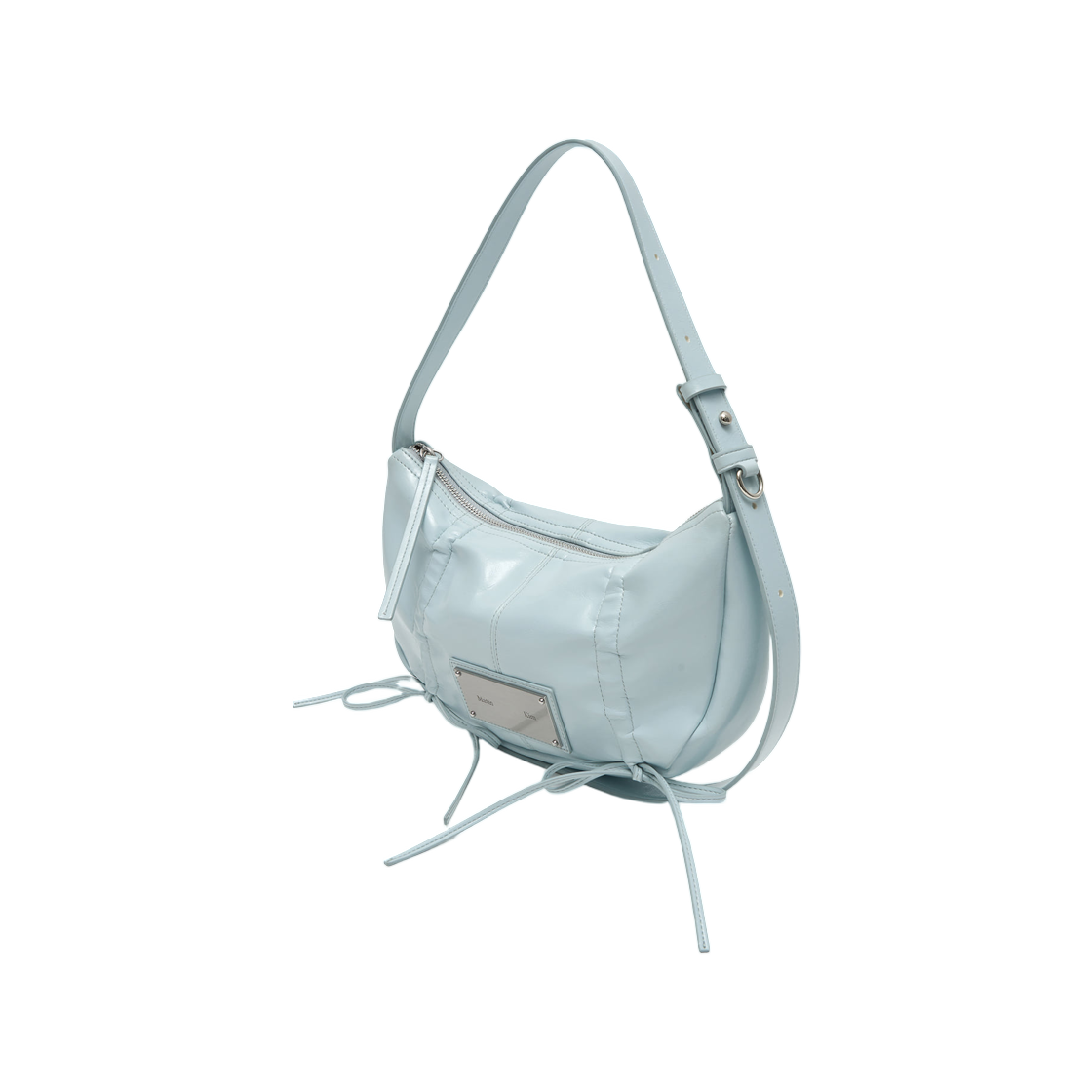 마뗑킴 하프 셔링 리본 라운드백 스카이(Matin Kim Half Shirring Ribbon Round Bag In Sky) - 2